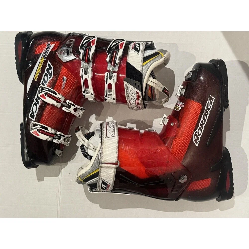 Nordica Ski Boots Red Speedmachine 110 Men's size 27.0/9 Snowboard Ski